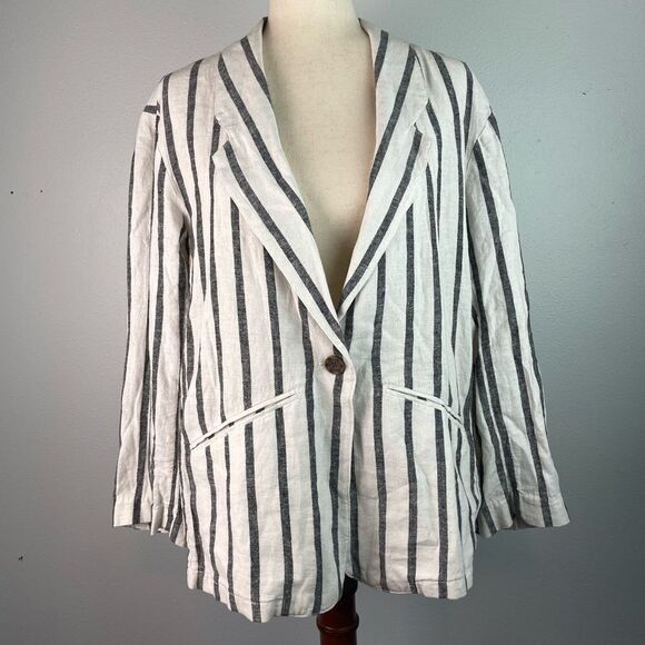 NWT Sanctuary Linen Rayon Blend Jacket Size L - Picture 1 of 10